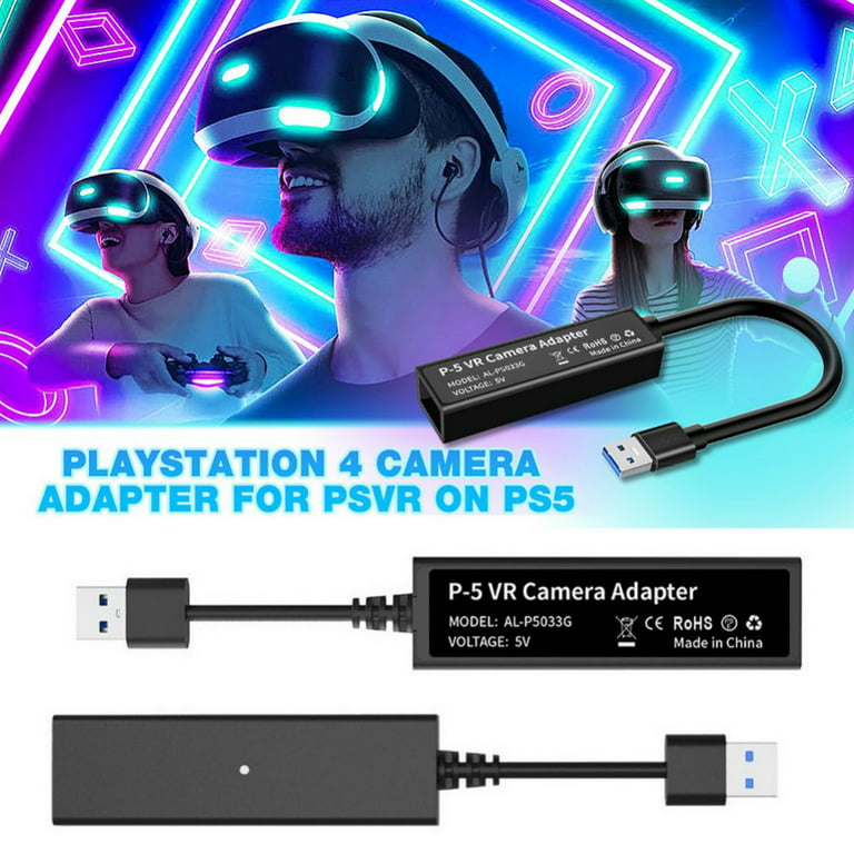 Wigearss Adaptateur PS5 VR, Adaptateur Caméra PS4/PSVR vers PS5