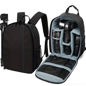 Camera Backpack Bag,Waterproof Photography Camera Bag with Rain Cover,Camera Case for Digital Camera,SLR DSLR,Black