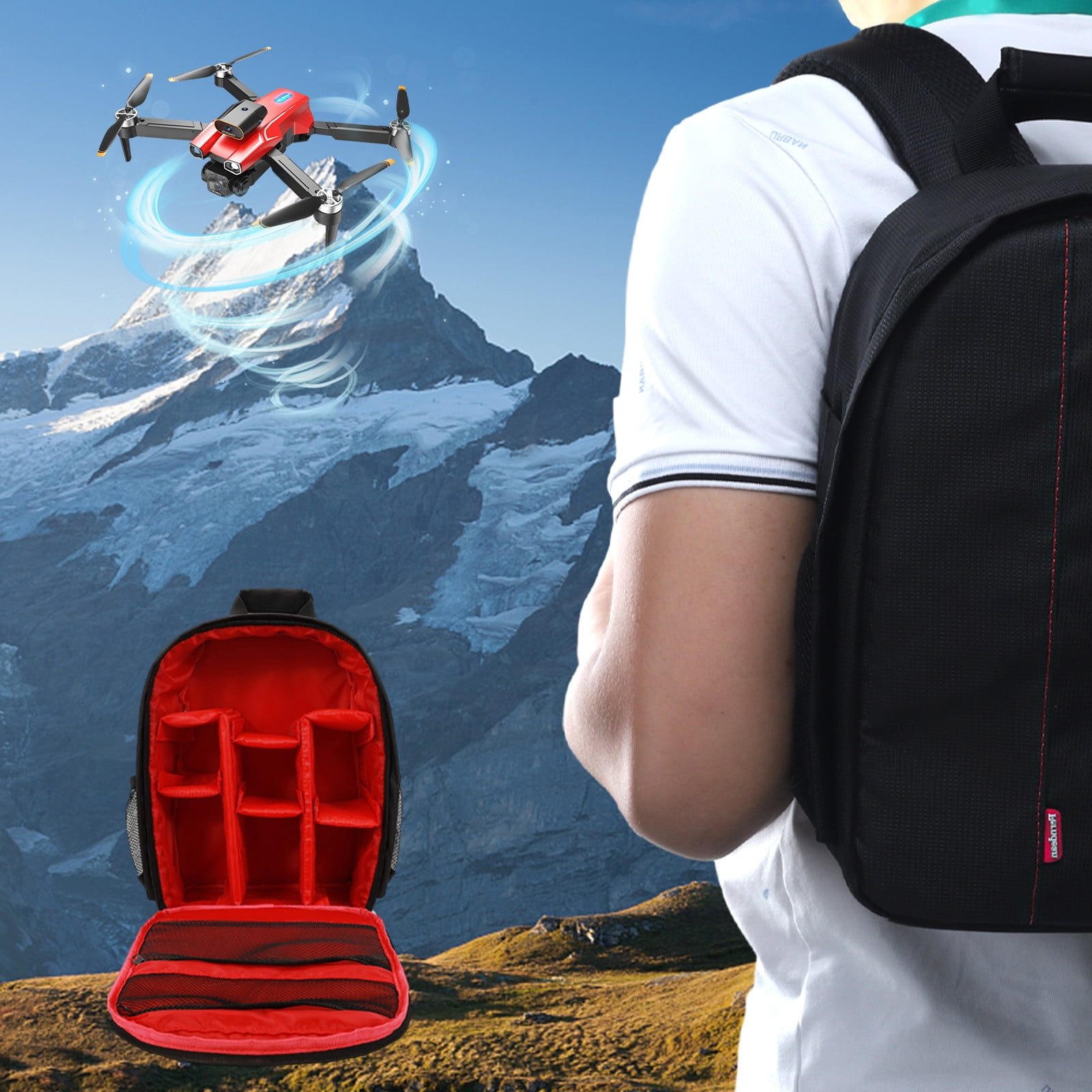 Drone and dslr backpack sale