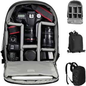EMART Camera Backpack, Waterproof Camera Case with Tripod Strap for Sony Canon Nikon DSLR/SLR Mirrorless Cameras, 13" Laptop