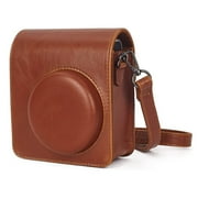 Camera Bag Portable Camera Case for Instax Mini 40 Instant Camera (Light Brown)