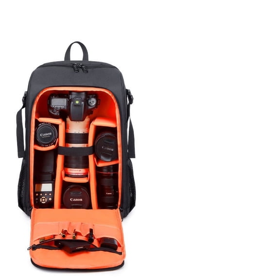Camera Bag SLR Double Shoulder Outdoor Multifunctional Photography Backpack,S