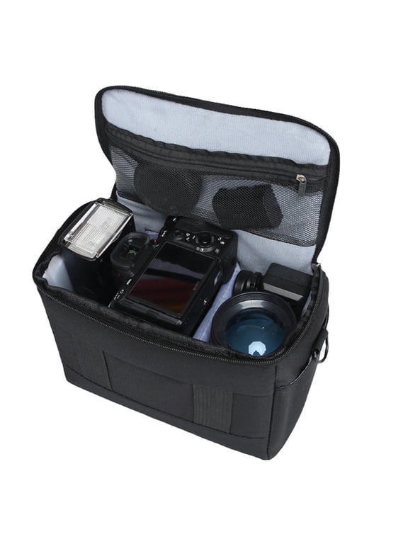 Camera Bag Small Crossbody, Shoulder Bag Camera Bag for Men and Women Suitable for DSLR Photography Bag Waterproof Canvas Cute Compact Camera Messenger Bag