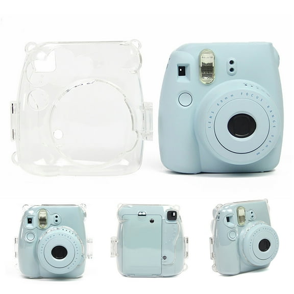 Camera Bag Waterproof Dust-proof Digital Camera PVC Transparent Carrying Pouch with Shoulder Strap for Fujifilm-Instax Mini 8/9