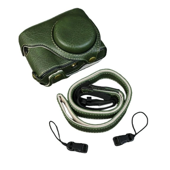Camera Bag with Protective Function and Replaceable Strap for Specific Models, Made of Pu Leather