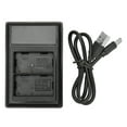 Camera Battery Charger USB Dual Battery Charger with Power Display for