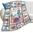 thumbnail image 1 of Camera Blanket Gifts for Womens Girls Flannel Photography Throw Blanket Ultra Soft Cozy Fleece Decor Blankets Gift for Kids Boys Couch Sofa Bed 80" x 60", 1 of 7