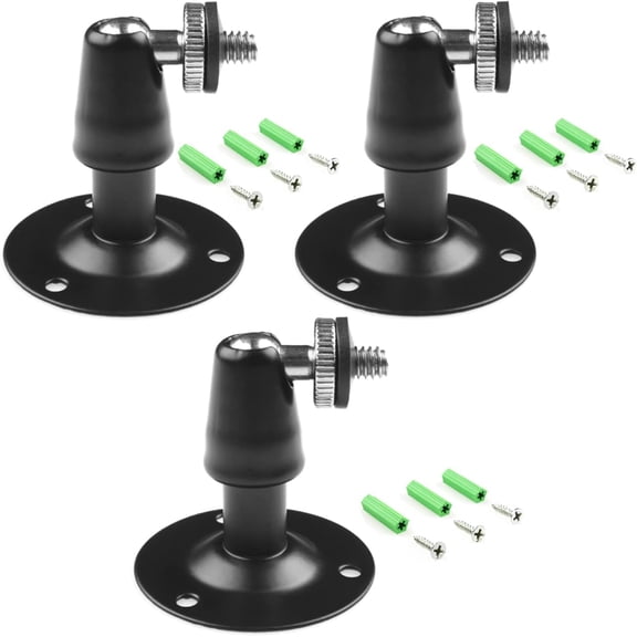 Camera Bracket Mount 3 Pcs Security Wall Mount for Oculus Sensor , Pro,Metal Security Camera Bracket Outdoor Indoor Oculus Rift Mount Bracket 360 Rotation 1/4" Screw Camera Wall Mounts