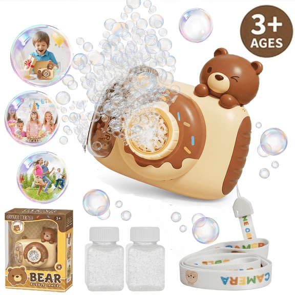 Bubble Machine, Ejoyoyin Camera Shape Bubble Machine for Kids, Outdoor Summer Toys Bubble Maker Blower for Toddlers Boys Girls Ideal Gifts for Birthday