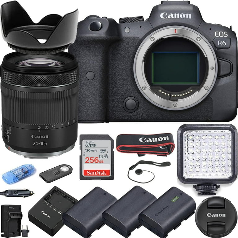 Camera Bundle for Canon EOS R6 Mirrorless Camera with RF 24-105mm 