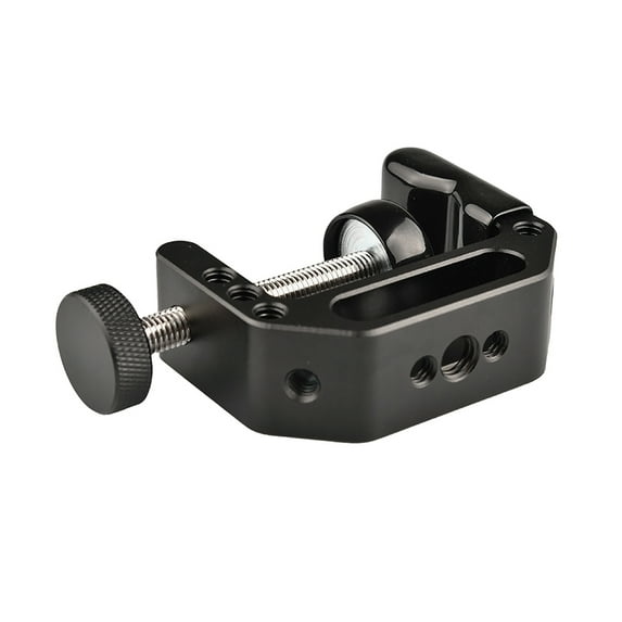 Camera C-Clamp Aluminum Multifunctional C Type Clip Desk Mount Stand with 1/4" 3/8" Screw Hole for DSLR Fill Light
