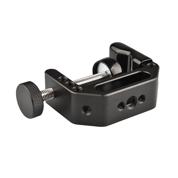 Camera C-Clamp Aluminum Multifunctional C Type Clip Desk Mount Stand with 1/4" 3/8" Screw Hole for DSLR Fill Light