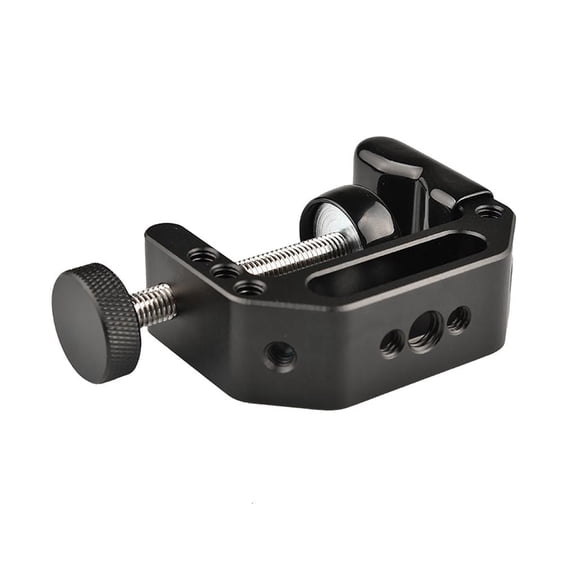 Camera C-Clamp Aluminum Multifunctional C Type Clip Desk Mount Stand with 1/4" 3/8" Screw Hole for DSLR Fill Light