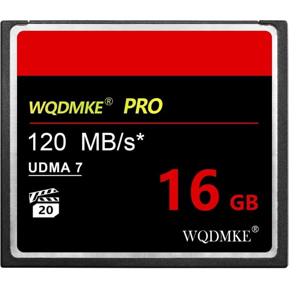 Camera CF Memory Card 16GB UDMA Speed Up to 120MB/s