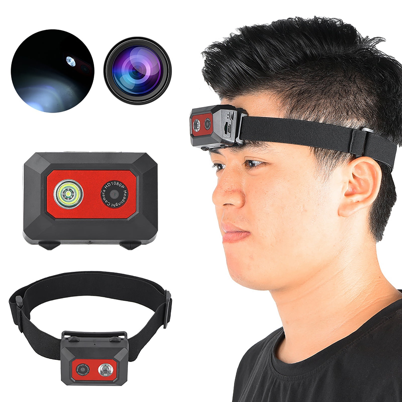 Camera Camcorder, F18 Headmounted 1920x1080 High Definition Hands Free