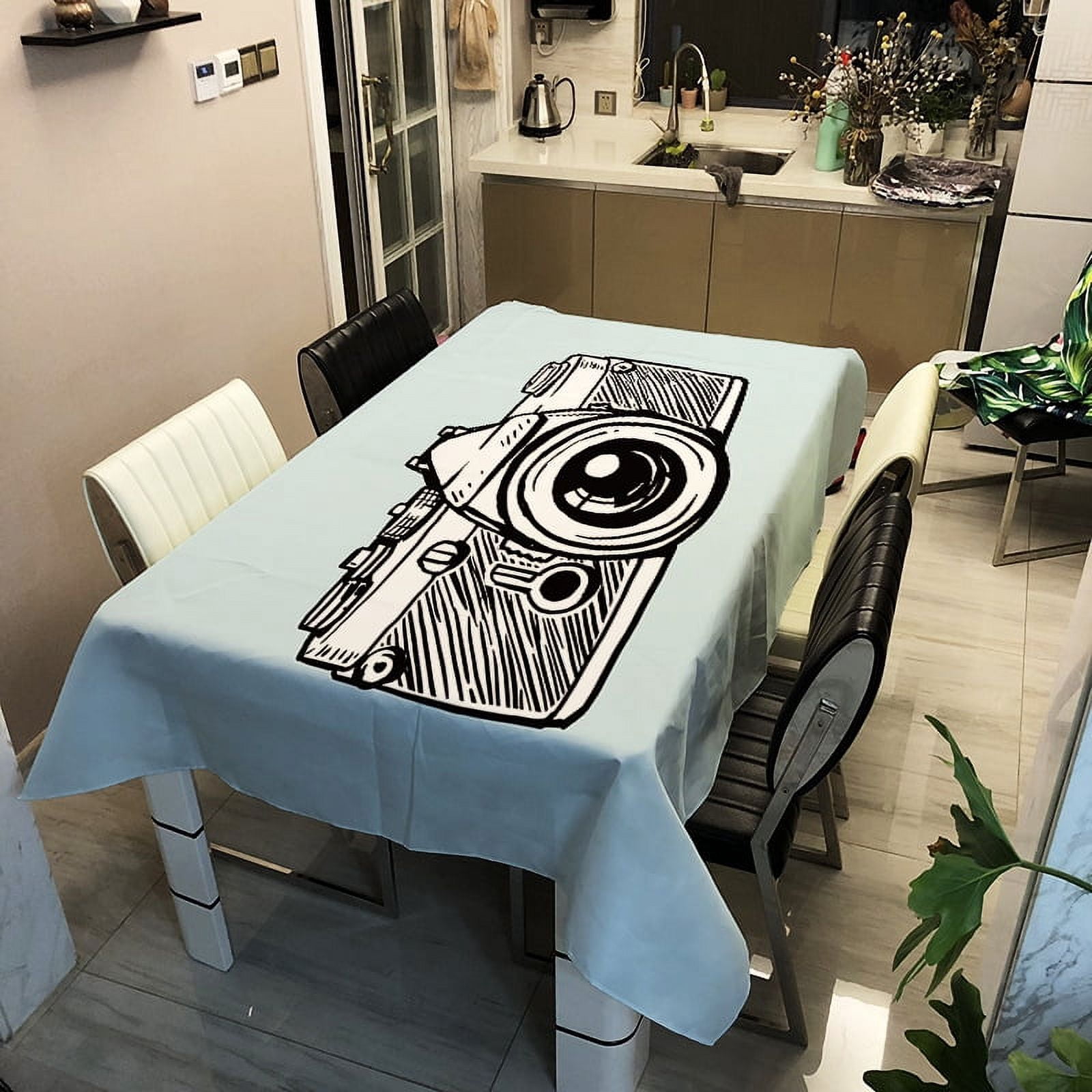 Camera Cartoon Tablecloth Waterproof Heat-proof and Oilproof Living ...