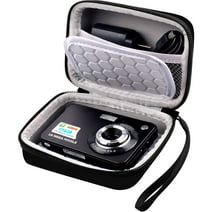 Camera Case Compatible with Kids Digital Camera and Accessories for Travel - Black