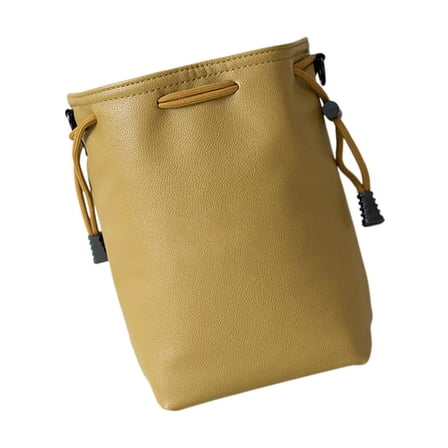 Camera Case Drawstring Bag Vintage DSLR Camera Bag with Adjustable Strap Soft Lens Case Gadget for Traveling Waterproof