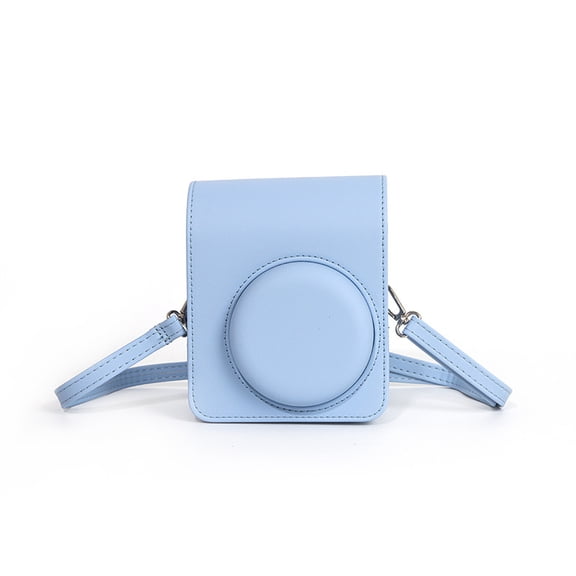 Camera Case for Instax Mini13, PU Leather Camera Bag Shell Instant Cam Storage Organizer Sleeve with Shoulder Strap Mini Camera Protective Travel Pouch(Sold without manufacturer warranty)