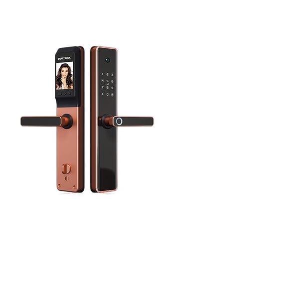 Camera Cat Eye Waterproof Tuya Fingerprint Security Intelligent Smart APP Password Electronic Door Lock ,Easy to Use