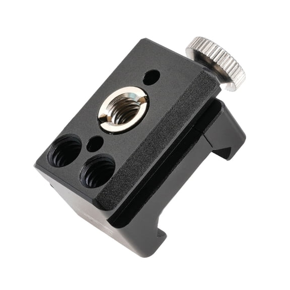 Camera Cheese Mounting Plate Camera Cheese Plate Tripod Mount 1/4 3/8 Positioning Cold Boot Cheese Clip Attachment