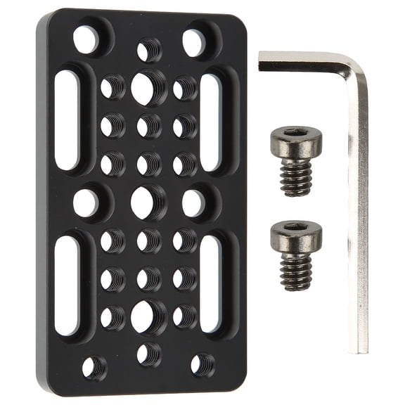 Camera Cheese Plate Camera Easy Mounting Plate with 1/4in 3/8in Screw Hole for Camera Cage Top Handle