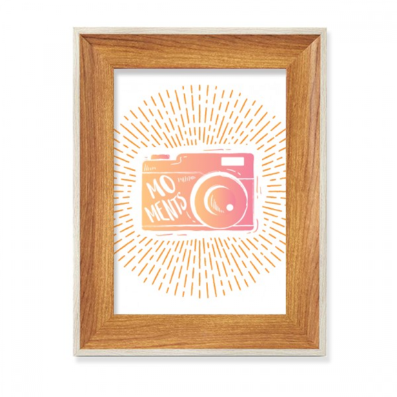 Camera Color Stereo Photography Desktop Wooden Photo Frame Display Picture Art Painting Multiple Sets