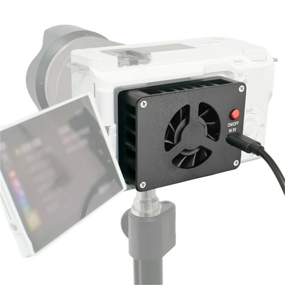 Camera Cooler Ultra Silence Radiator with 2 Gears Adjustable Radiator Compatible for ZV-E10/A6700 A7IV ZV-E1 A7C Camera