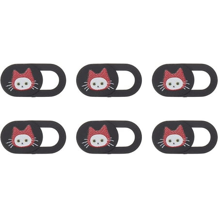 Camera Cover 6pcs Camera Cover Slide Cute Cartoon Pattern Privacy Cover Webcam Cover Privacy Camera Slider for Computer Tablet Phone Webcam Blocker Sticker