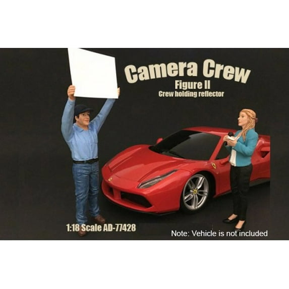 Camera Crew II "Crew Holding Reflector" - American Diorama 77428 - 1/18 Scale Diecast Model Toy Car