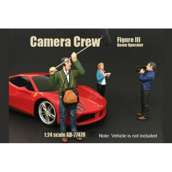 Camera Crew III "Boom Operator" - American Diorama 77479 - 1/24 Scale Diecast Model Toy Car
