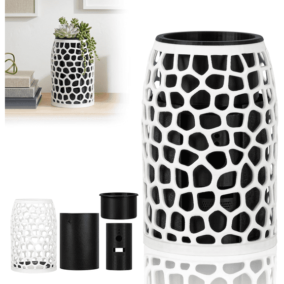 Camera Disguise Vase Compatible with Ring Indoor Cam (2nd Gen) | Decorative Vase | Hidden Camera Vase with Unblocked View | Simple Setup | Durable Design (Plant Not Included)