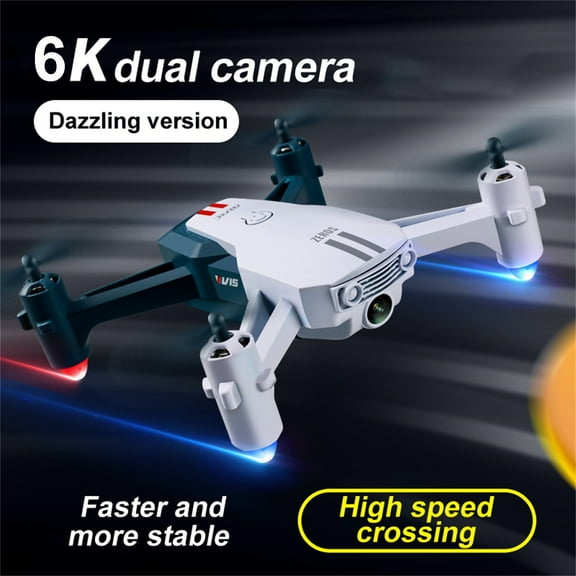 Camera Drone,V15 6K Hd Camera Drone High-Speed Remote Control Aircraft Teenage High-Definition Boy Toy Four- Aircraft,one Size