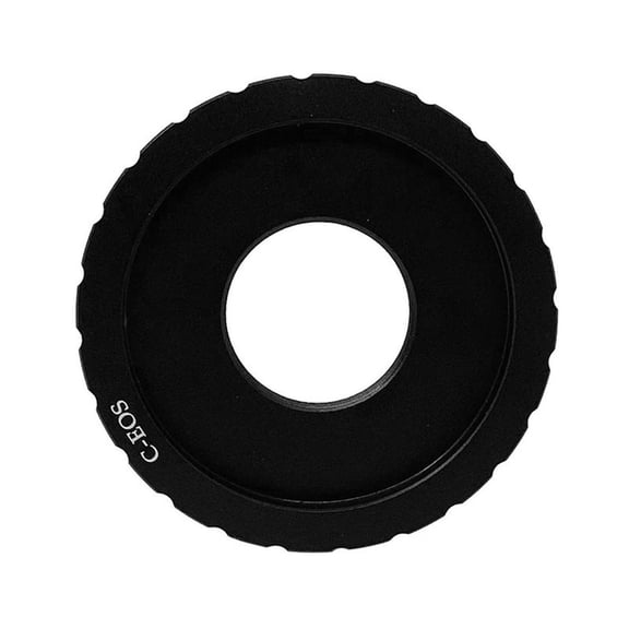 Camera EF to C Mount Lens Adapter Aluminum, Black, for Canon EOS Macro Photography