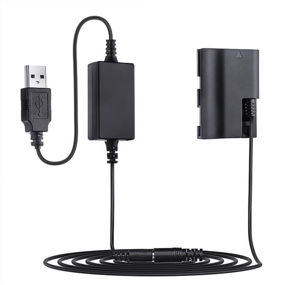 Camera External Power Source USB to DR E6 for LP E6 ACK-E6 Dummy Battery for 5D