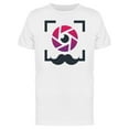 thumbnail image 1 of Camera Eye Moustache T-Shirt Men -Image by Shutterstock, Male XX-Large, 1 of 2
