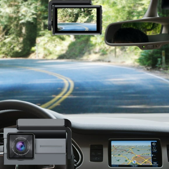 Camera Festival 1080P Front Rear Gps Dash Cam Cars Wifi Car Dvr Video Recorder Rear View Vehicle Parking Monitor White Elephant Gifts Birthday, Double, White Car White Colour Camera