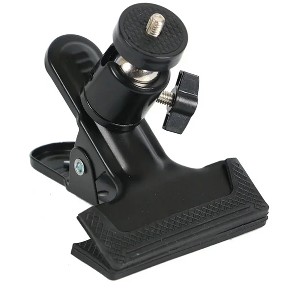 Camera Flash Light Clip Clamp Speedlite Holder Bracket With 360 Swivel Ballhead