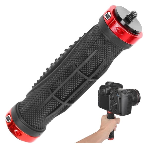 Camera Handle Grip Mount, 1/4'' Camera Stabilizer, DSLR Top Handheld Grip with 1/4'' Male Screw for Digital Video Camera Camcorder Action Camera LED Video Light Smartphone 2Pack