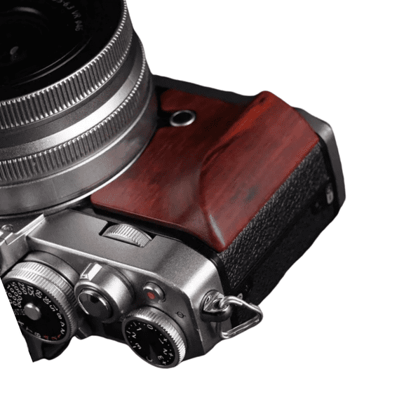 Camera Handle Wood Hand Grip Holder, For Nikon ZFC Camera, Solid Wood Handle Ebony Rosewood Enhances Grip Handle Resistance