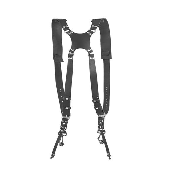 Camera Harness for 2 Cameras Double Shoulder Leather Camera Strap Double Camera Harness for DSLR/SLR Photography