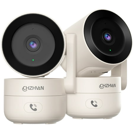 Camera for Home Security Indoor, Pan & Tilt, Cry Detection for Baby, 2.5K 4MP QHD, Night Vision, Motion Detection & Tracking, 2-Way Audio, Nanny, Pet, 2.4G WiFi, Local&Cloud Storage