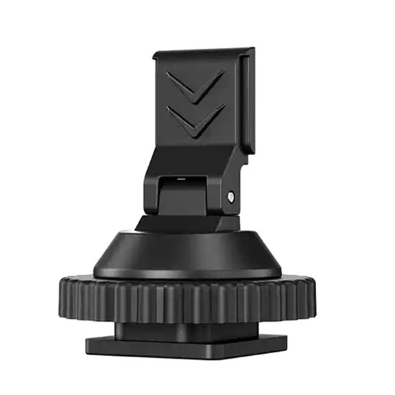 Camera Hot Shoe Adapter Mount Wireless Mic Receiver ABS Plate for Vlogging Setup, Compact Travel Creator Accessory