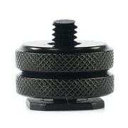 Camera Hot Shoe Mount Adapter Video Triple Cold Shoe Bracket Light LED Monitors