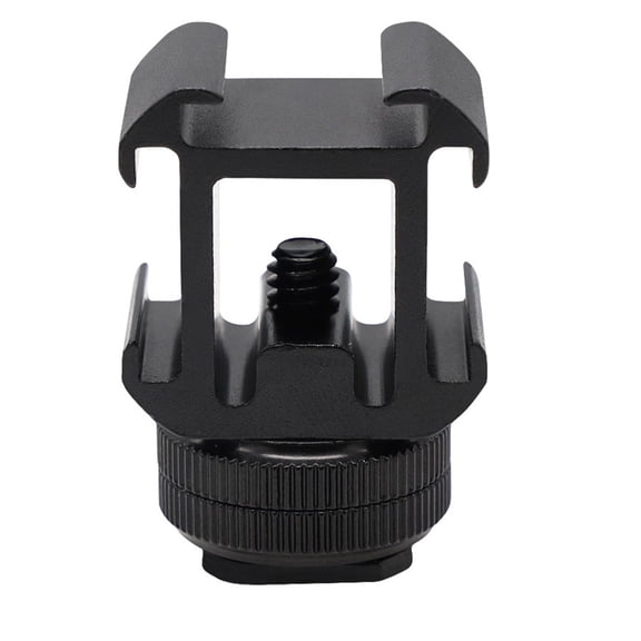 Camera Hot Shoe Mount Extension Camera Hot Shoe Extension Bracket with Triple Cold Shoe Mount Camera Mount Adapter