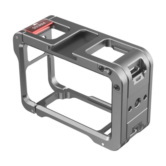 Camera Housing For Action 5Pro, Video Frame Case With Integrated Mounting Option For Cold Shoe Mount