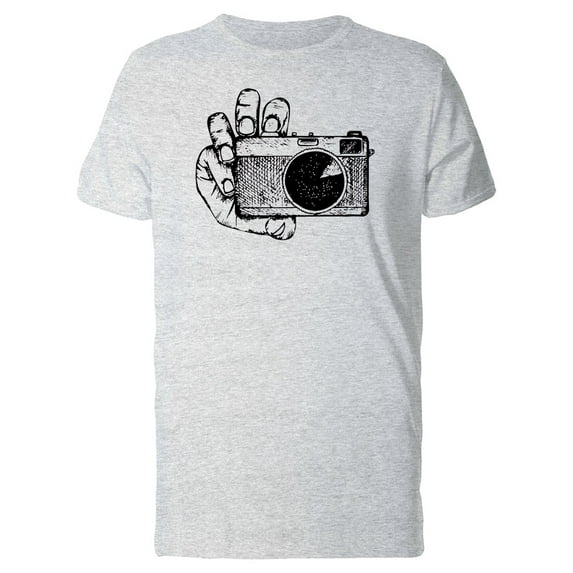 Camera In Hand T-Shirt Men -Image by Shutterstock, Male Large