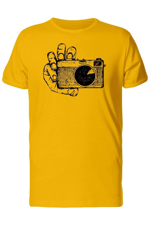Camera In Hand T-Shirt Men -Image by Shutterstock, Male x-Large