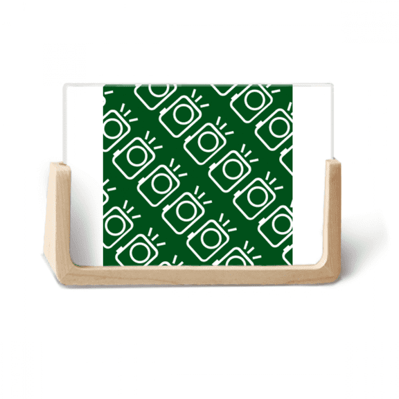 Camera Instantaneous Seal Patterns Photo Wooden Photo Frame Tabletop Display