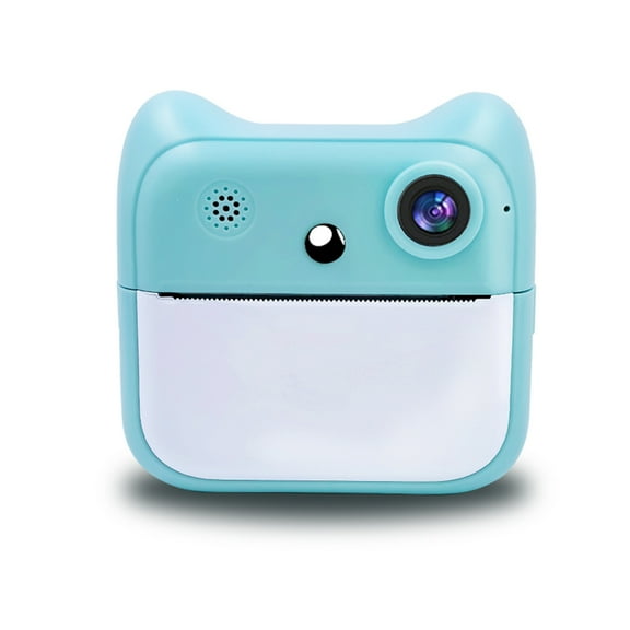 Camera Kids  Print Camera 2400W High-Clear Digital Camera With 2.4IPS Screen Cartoon Inkless Thermal Printer With Dual Lens For Girls Boys